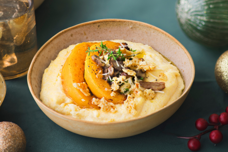 Polenta au Gruyère IGP et potimarron