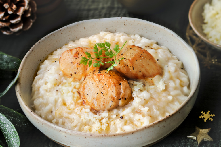Risotto aux Saint-Jacques et au fromage