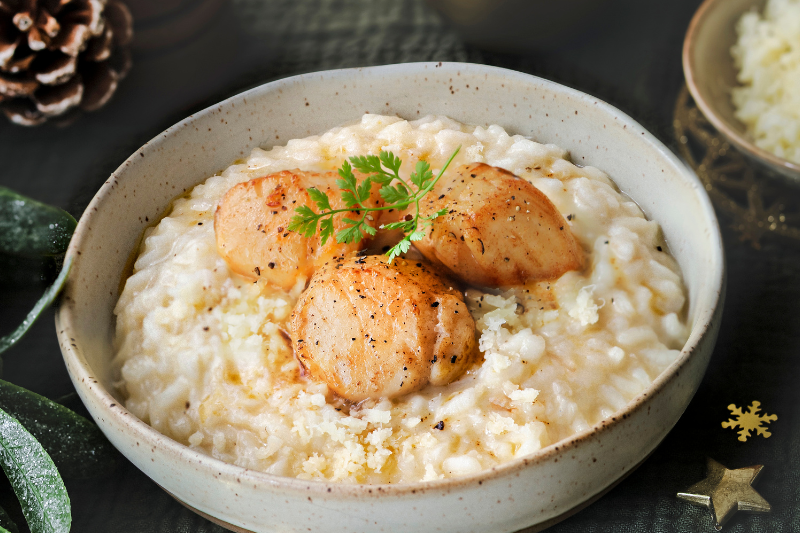 Risotto aux Saint-Jacques et au fromage