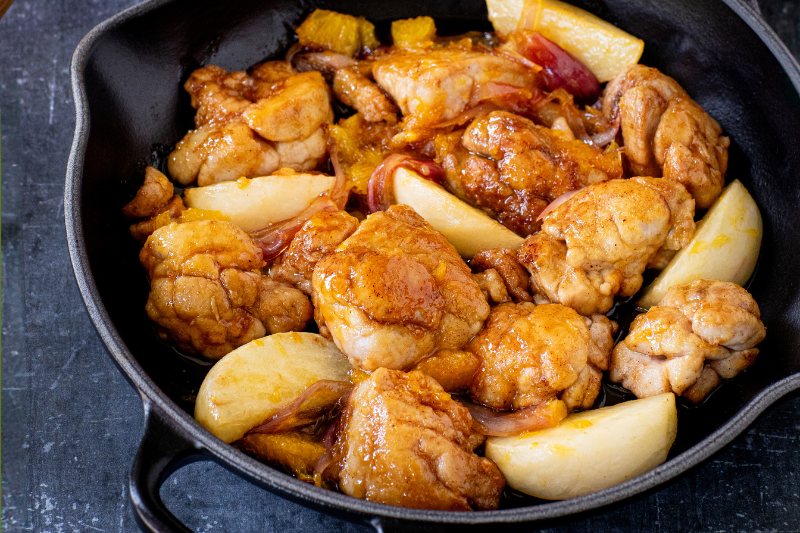 Sauté de ris de veau à la mandarine