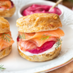 Scones salés au saumon fumé