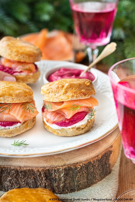 recette de Scones salés au saumon fumé