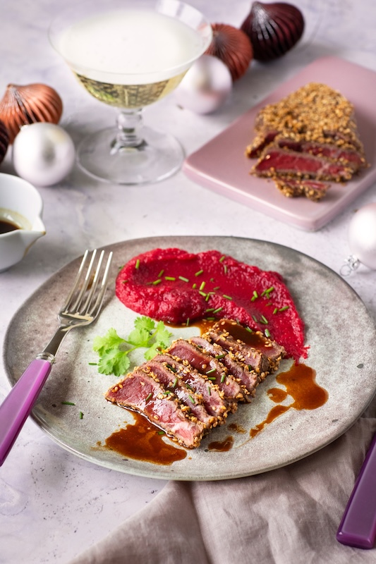 recette de Tataki de bœuf en croûte de sésame