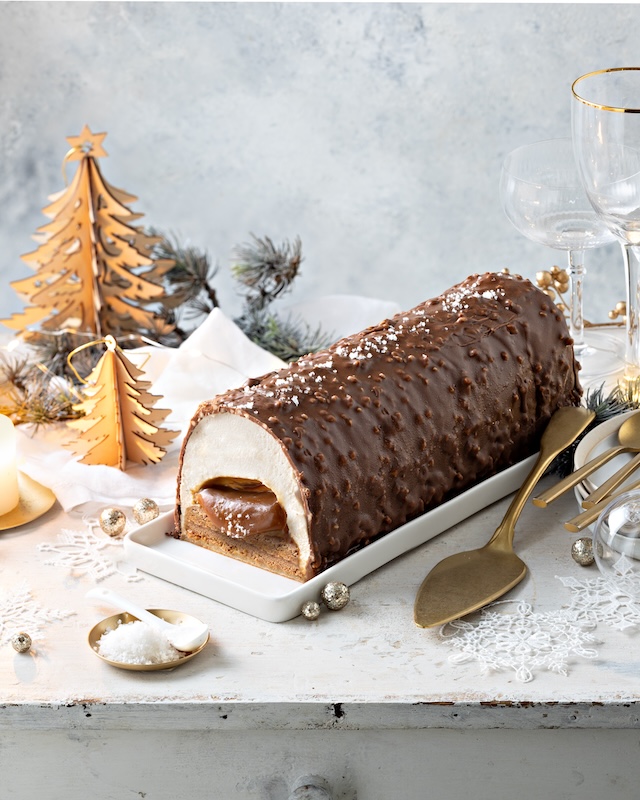 recette de Bûche praliné-noisette