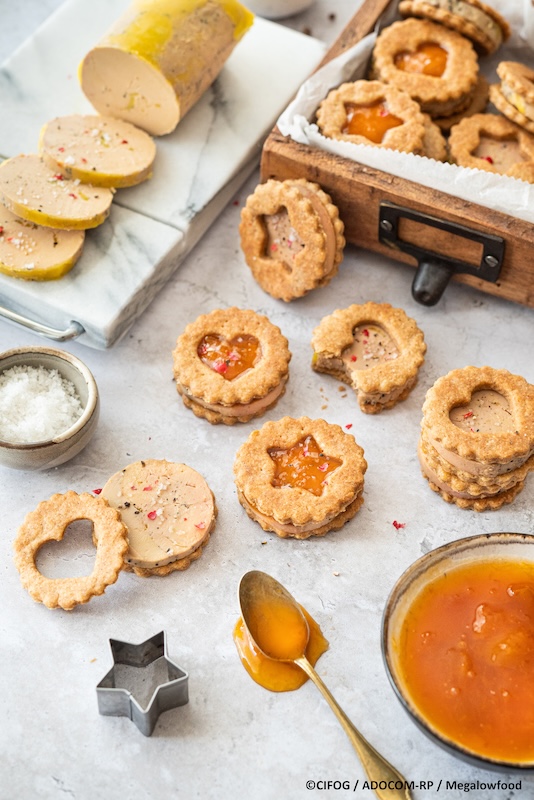 recette de Biscuits au foie gras et abricot
