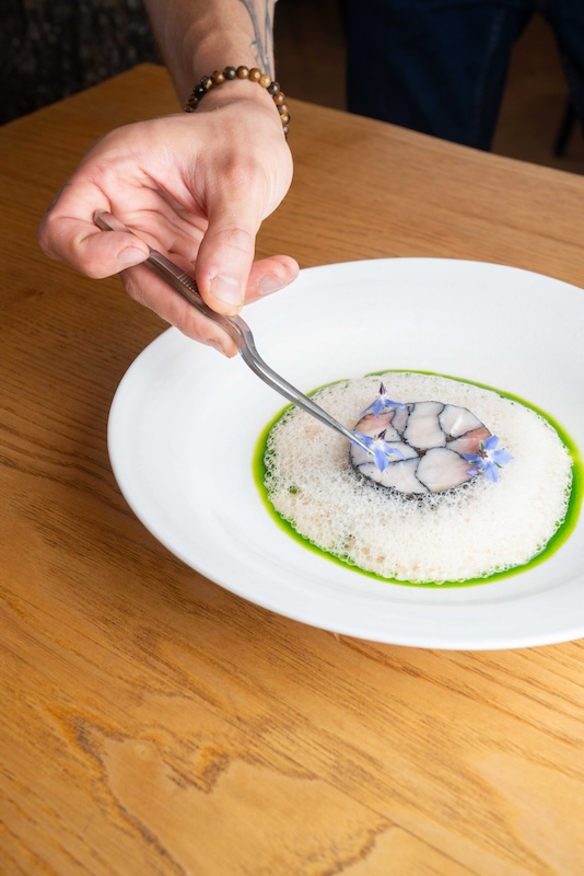 recette de Esturgeon marbré au caviar séché