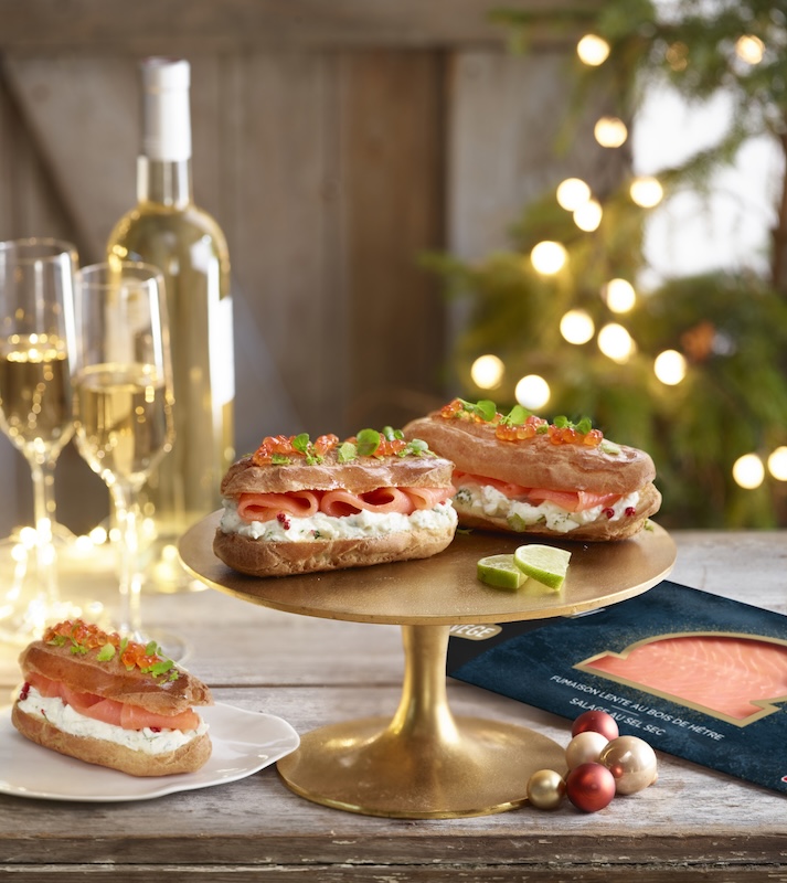 recette Eclairs salés au saumon fumé