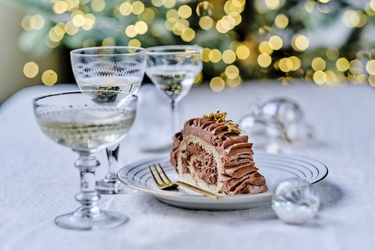 Bûche à la mousse de noisettes