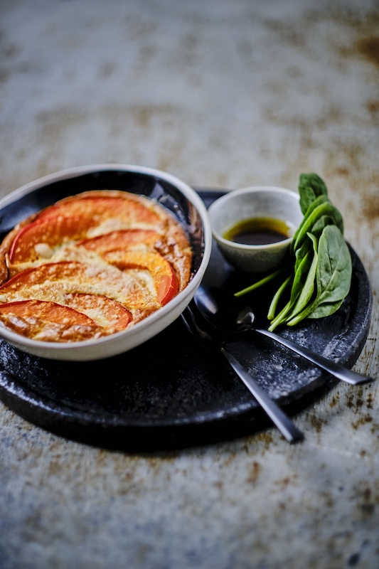 recette de Gratin de potimarron et pousses d’épinard