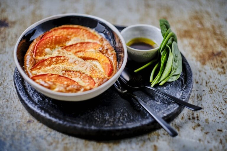Gratin de potimarron et pousses d’épinard