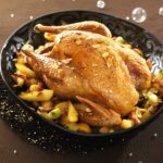 recette de Dinde fermière rôtie au safran