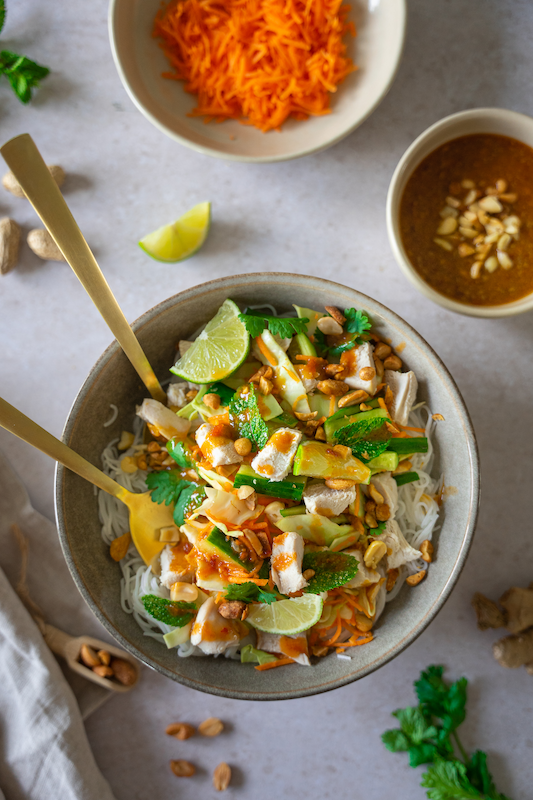 recette de Salade thaï au lapin
