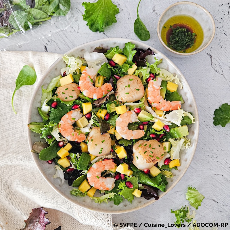 recette de Salade festive de la mer