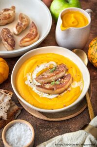 recette de Velouté au potimarron et foie gras