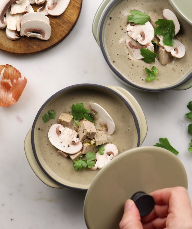 recette de Velouté de champignons de Paris