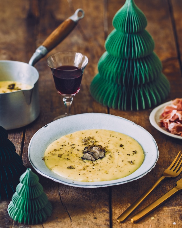 recette de Aligot de Noël à la truffe
