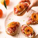 Bruschettas aux clémentines de Corse rôties