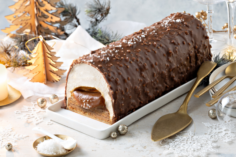 Bûche praliné-noisette