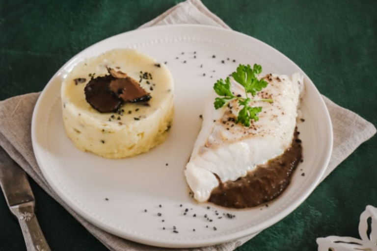 Cabillaud sauce à l’ail noir