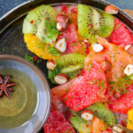 Carpaccio de kiwi au saumon fumé