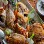 Chapon de pintade aux morilles