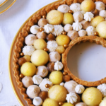 Couronne poire chocolat et chantilly