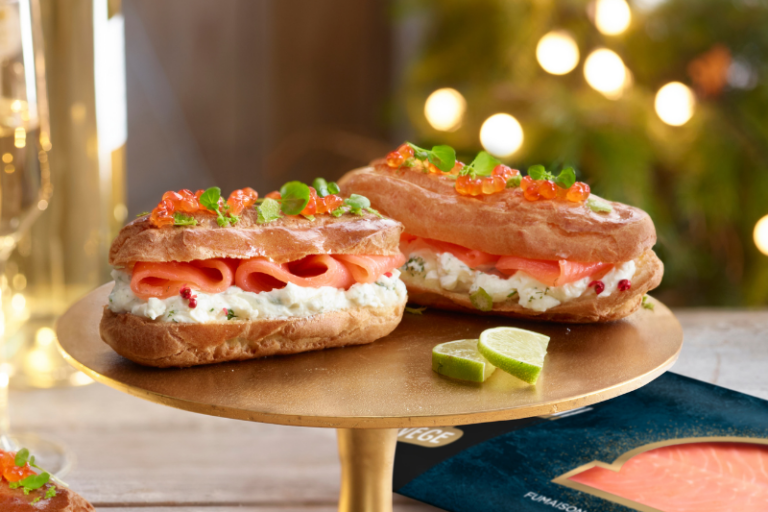 Eclairs salés au saumon fumé