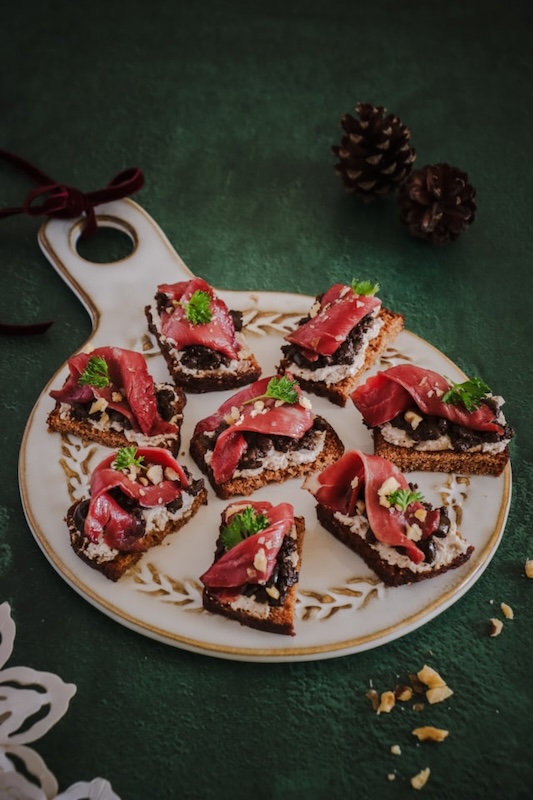 recette de Toasts de magrets fumés et pulpe