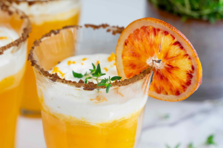 Mocktail orange sureau et thym