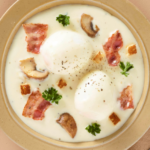 Oeufs coulants au Morbier