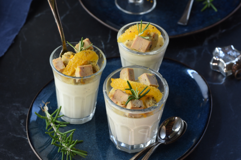 Panna cotta de foie gras
