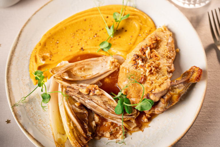 Suprêmes de pintade en croûte de noix