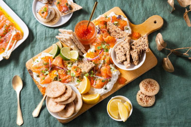 Planche de saumon de Norvège