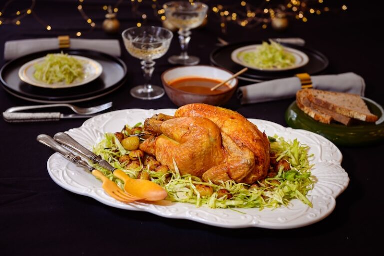 Poularde fermière et bisque de homard