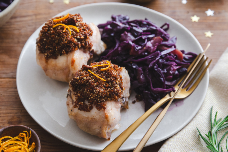 Râbles de lapin en croûte de pain