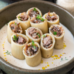 Rigatoni au confit de canard