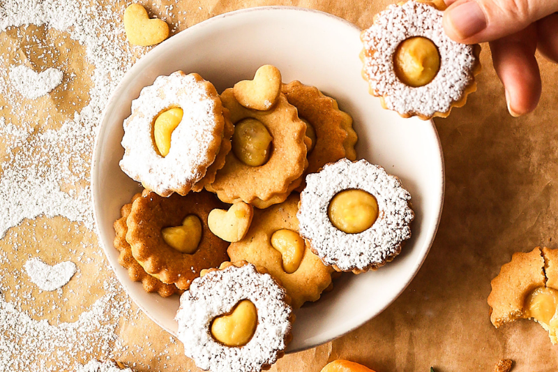 Sablés fourrés à la clémentine de Corse