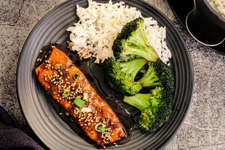 Saumon caramélisé à la sauce soja