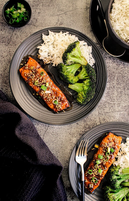 recette de Saumon caramélisé à la sauce soja