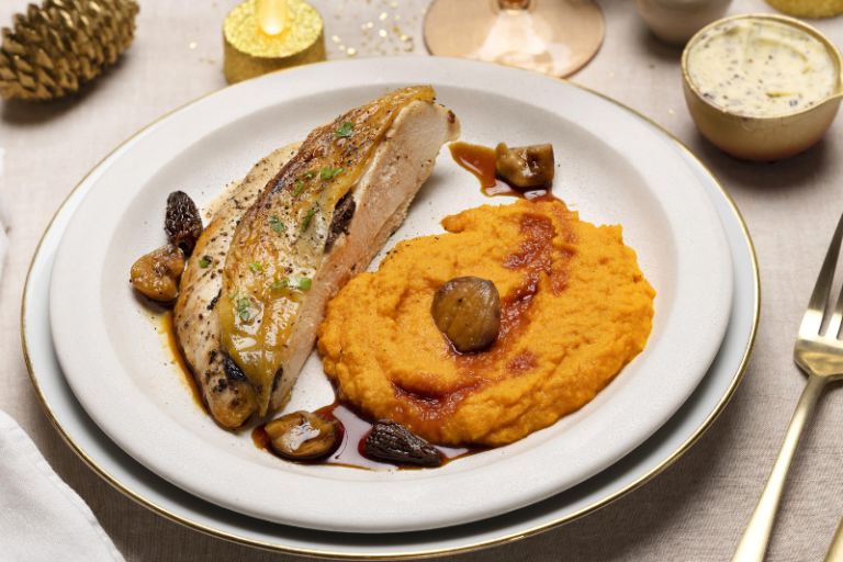 Suprême de volaille au beurre de morilles