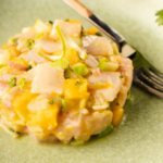 Tartare de bar à la mangue