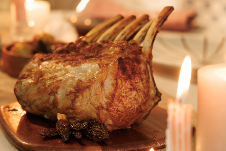 Carré de veau aux morilles