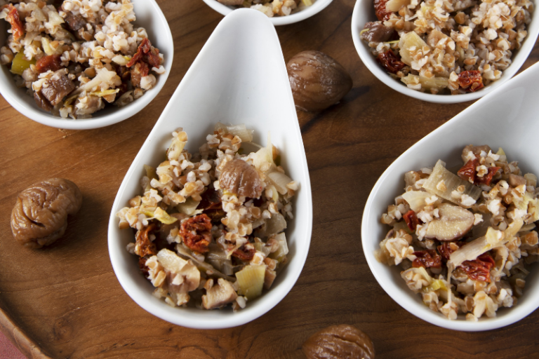 Verrines de fêtes au boulgour d’épeautre