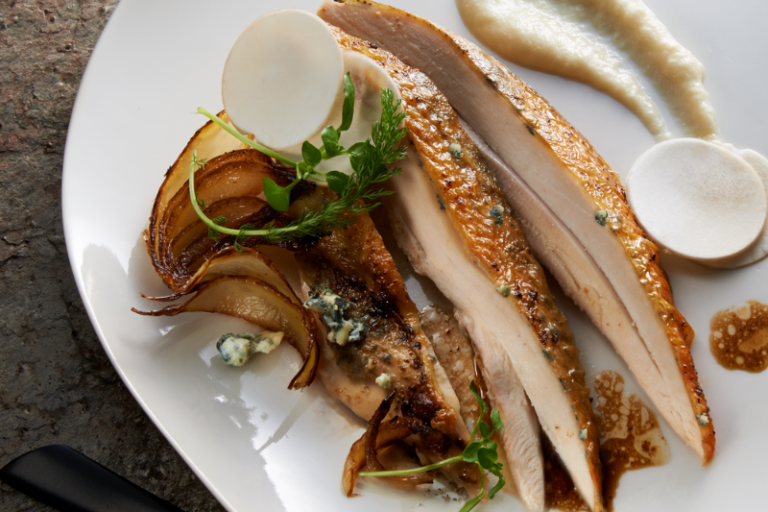 Chapon contisé au Saint Agur