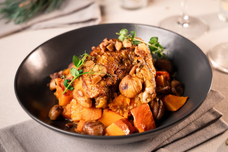 Wok de pintade aux légumes de Noël