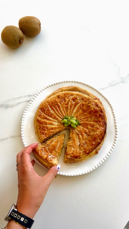 recette de Galette des Rois à la frangipane et au kiwi