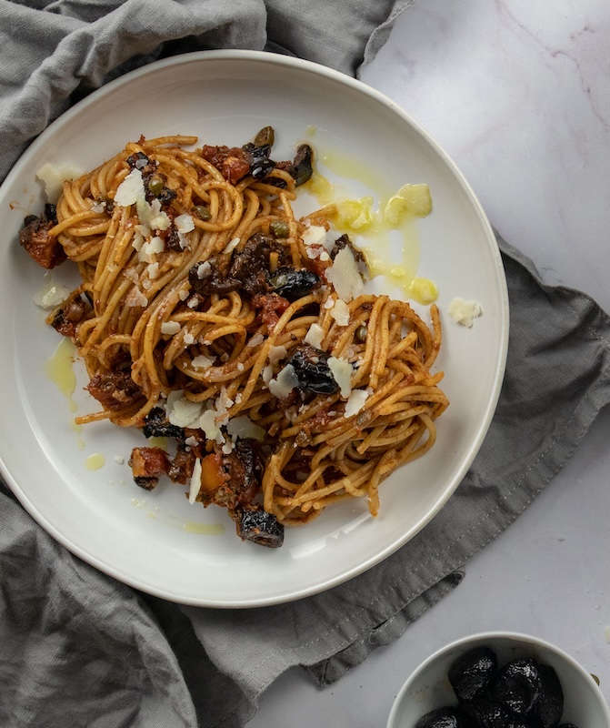 recette de Spaghetti alla puttanesca faciles