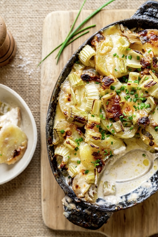 recette de Gratin de céleri aux pommes de terre