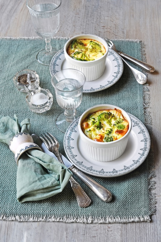 recette de Petits flans aux brocolis