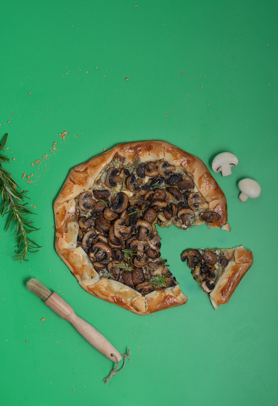 recette de Galette cheesy aux champignons
